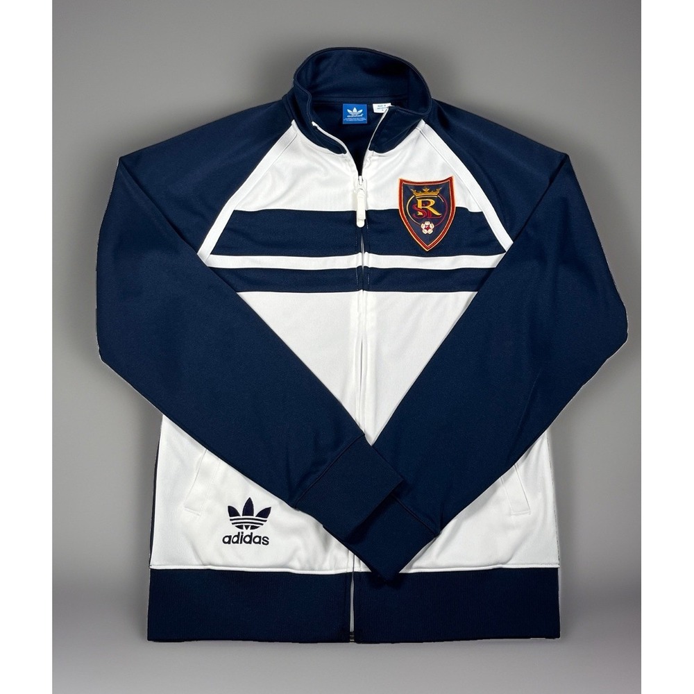 adidas Originals Real Salt Lake MLS Track Jacket Mens S Blue White 6837A 13